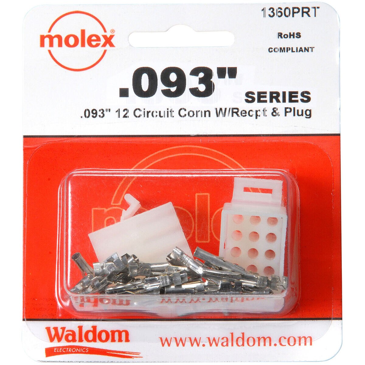 Molex 12Pin Connector Kit 0.093" 1 Set